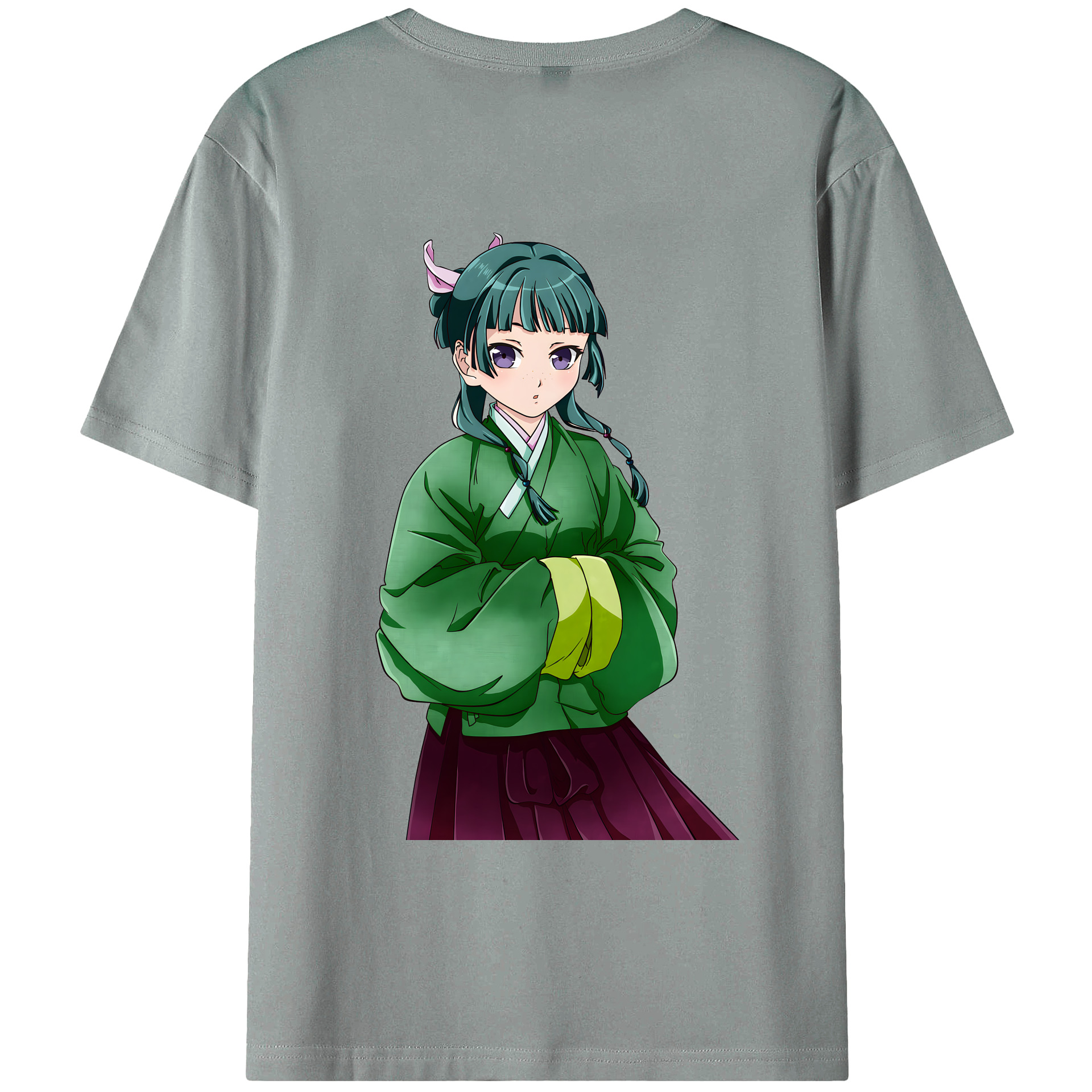 （画像用） 薬屋のひとりごと The Apothecary Diaries 綿100％ メンズ半袖Tシャツ（バックプリント） 通気性